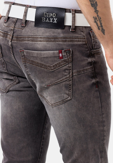CD811 Velvet Look Corded Men's Trousers