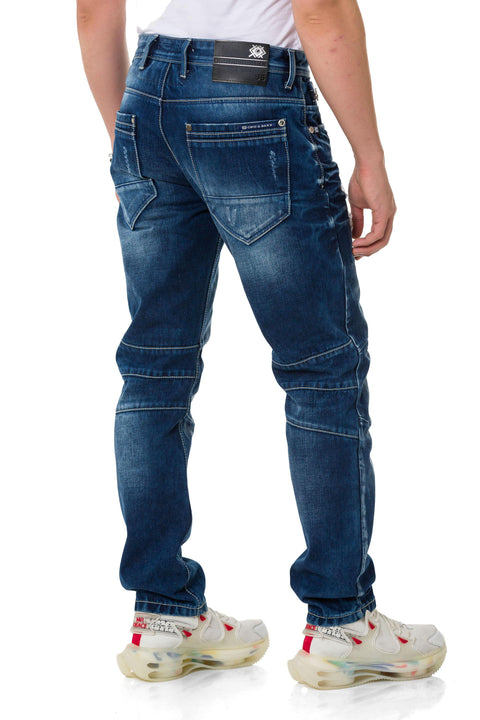 CD838 Flashy Regular Men's Jean Trousers