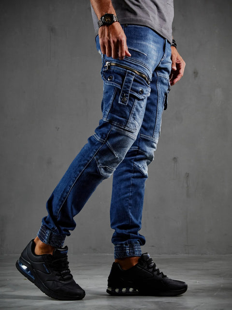 CD845 Comfortable Cut Men's Jean Trousers