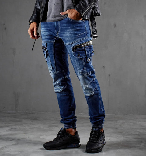 CD845 Comfortable Cut Men's Jean Trousers