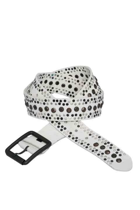 CG132 Metal Embroidered Leather Men's Belt