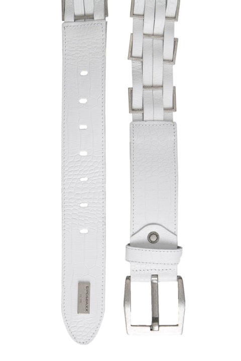 CG144 Metal Knitted Leather Men's Belt