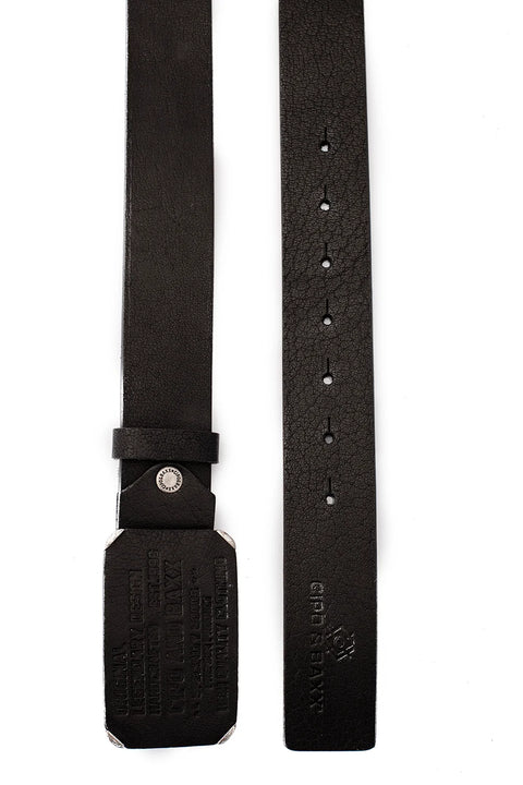 CG154 Men's Leather Belt with Big Buckle
