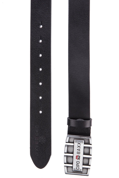 CG160 Men's Leather Belt with Logo