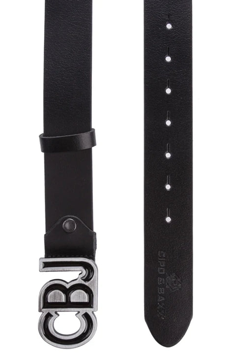 CG161 CBJ Logo Buckle Genuine Leather Belt
