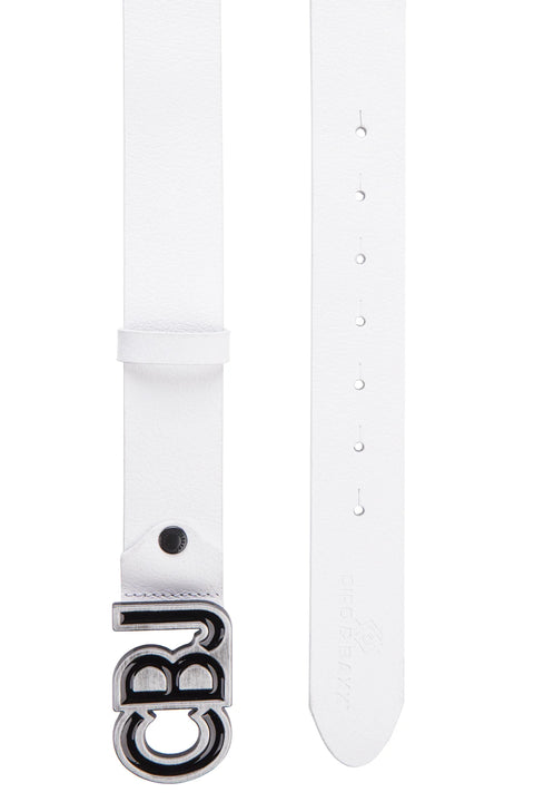 CG161 CBJ Logo Buckle Genuine Leather Belt
