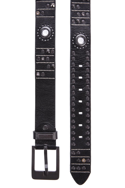 CG162 Genuine Leather Metal Embroidered Belt