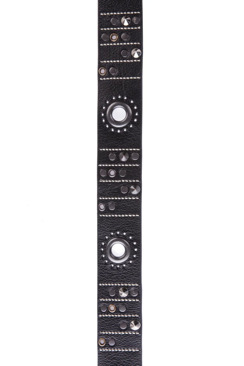 CG162 Genuine Leather Metal Embroidered Belt