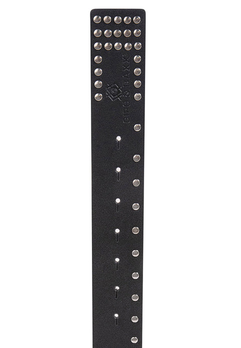 CG163 Flat Genuine Leather Belt with Metal Buckle