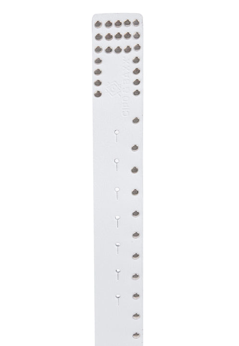CG163 Flat Genuine Leather Belt with Metal Buckle