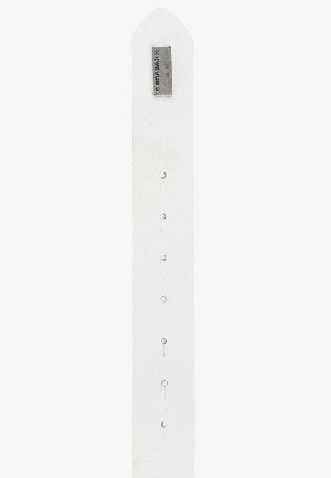 CG164 Leather Belt with Metal Chain Buckle