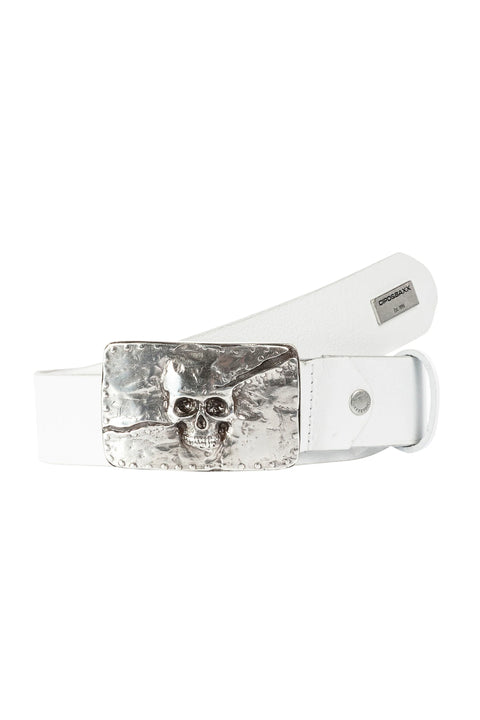 CG170 Skull Silhouette Leather Belt