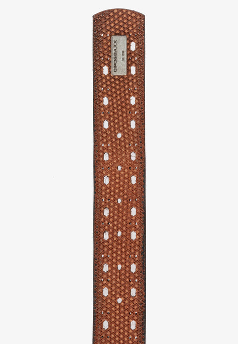 CG174 men's leather belts in futuristic optics