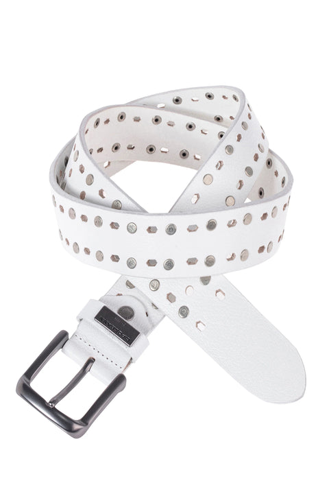 CG180 Metal Leather Belt
