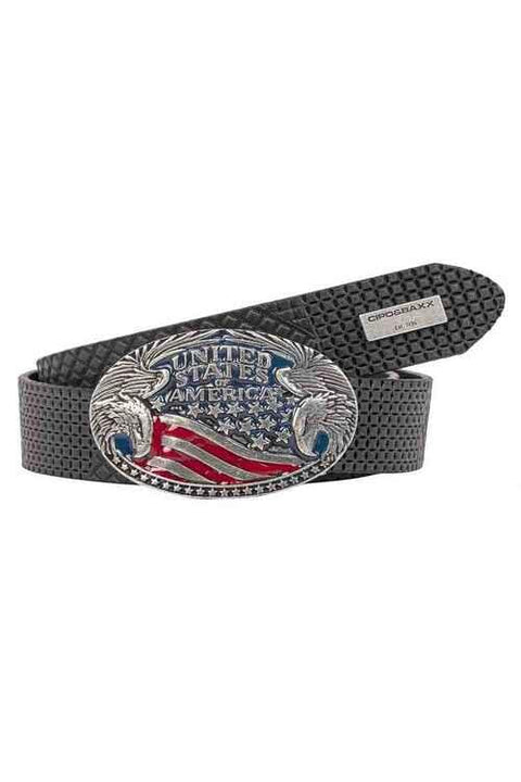 CG197 Leather Belt with Metal Buckle