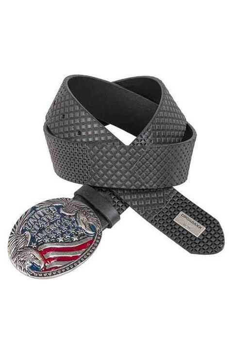 CG197 Leather Belt with Metal Buckle