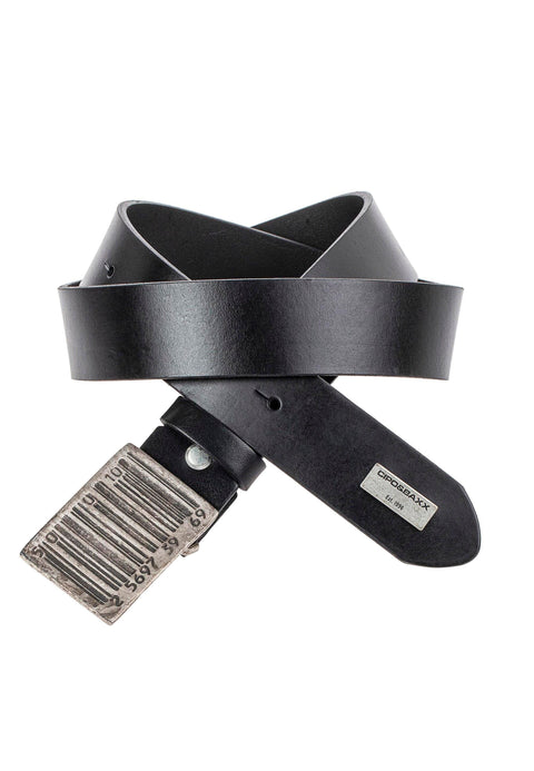 CG201 Leather Belt with Metal Buckle