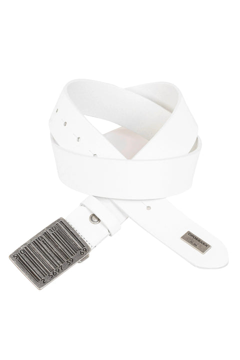 CG201 Leather Belt with Metal Buckle