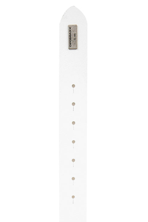 CG201 Leather Belt with Metal Buckle