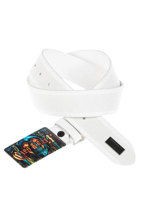 CG205 Metal Buckle Printed Leather Belt
