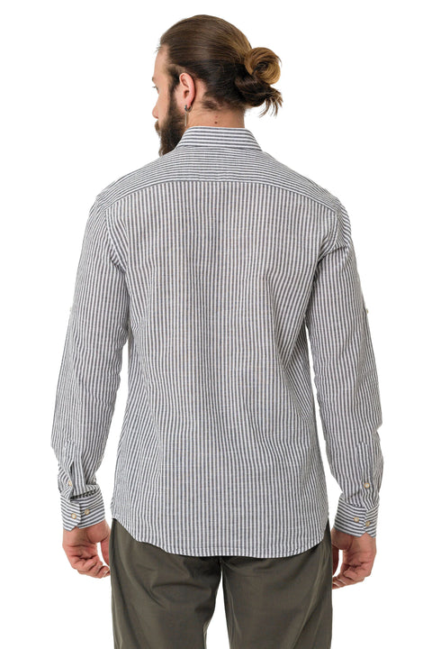 CH194 Striped Linen Shirt