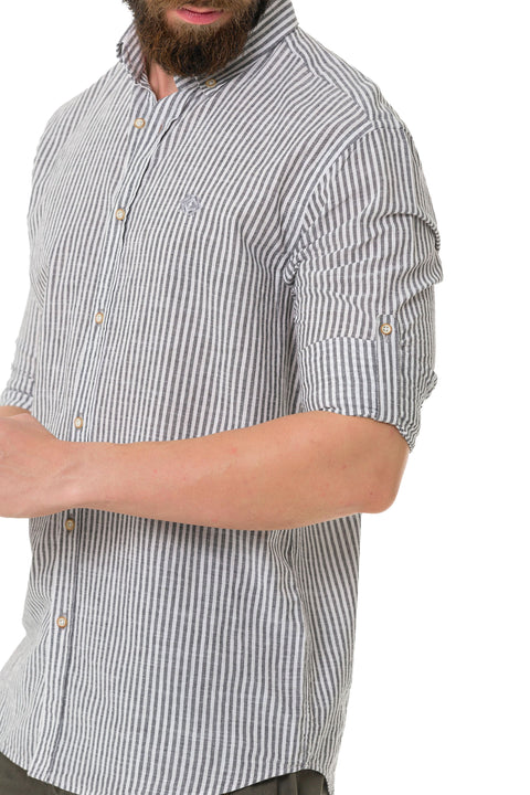CH194 Striped Linen Shirt
