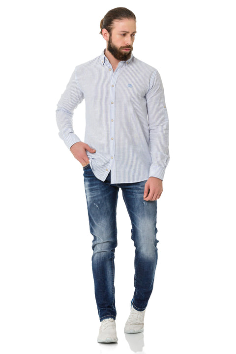 CH194 Striped Linen Shirt