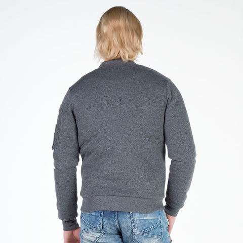 CJ151 College Collar Zippered Short Men's Coat