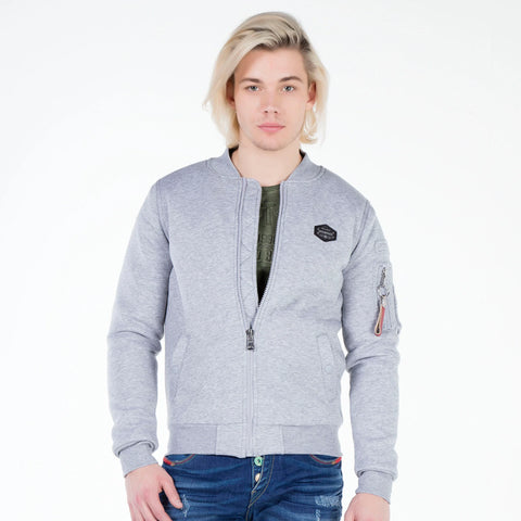 CJ151 College Collar Zippered Short Men's Coat