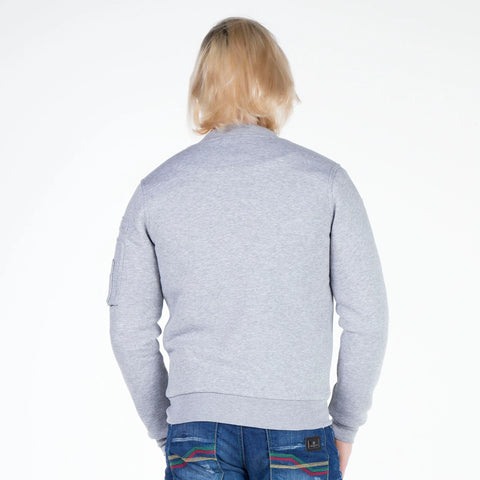 CJ151 College Collar Zippered Short Men's Coat