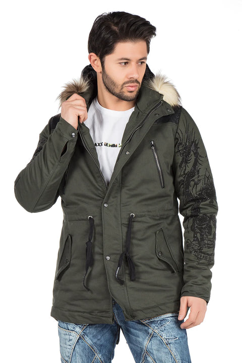 CJ195 Hooded Men's Coat