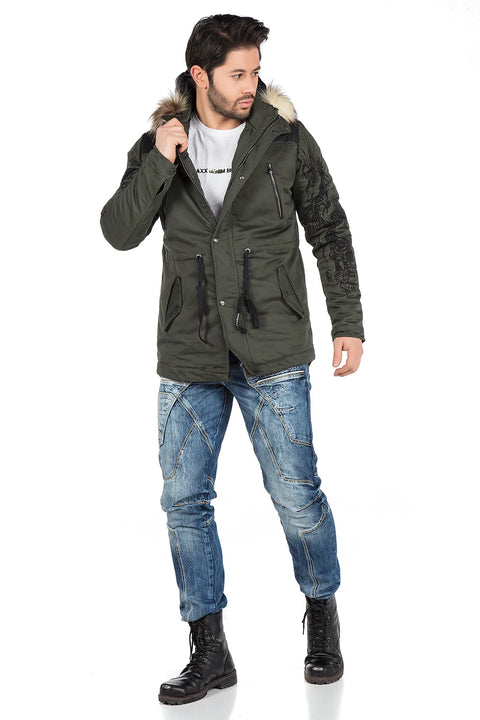 CJ195 Hooded Men's Coat