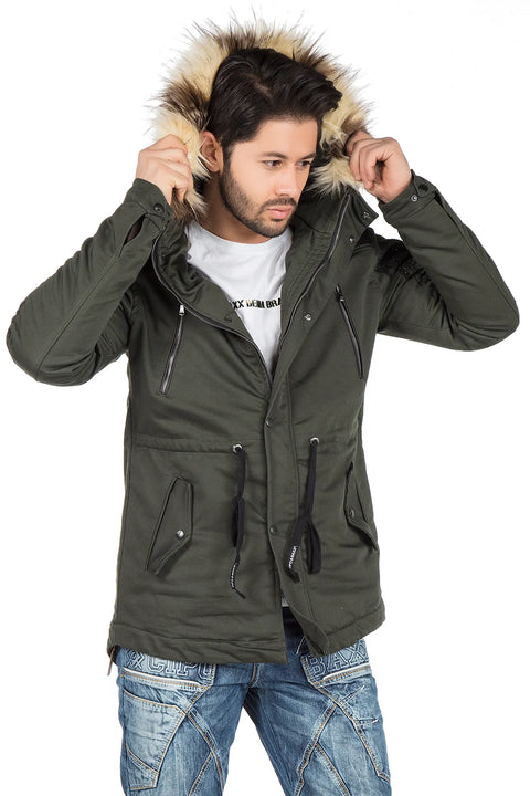 CJ195 Hooded Men's Coat