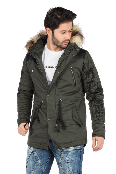 CJ195 Hooded Men's Coat
