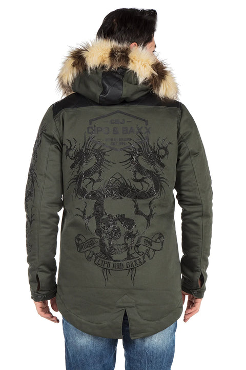 CJ195 Hooded Men's Coat