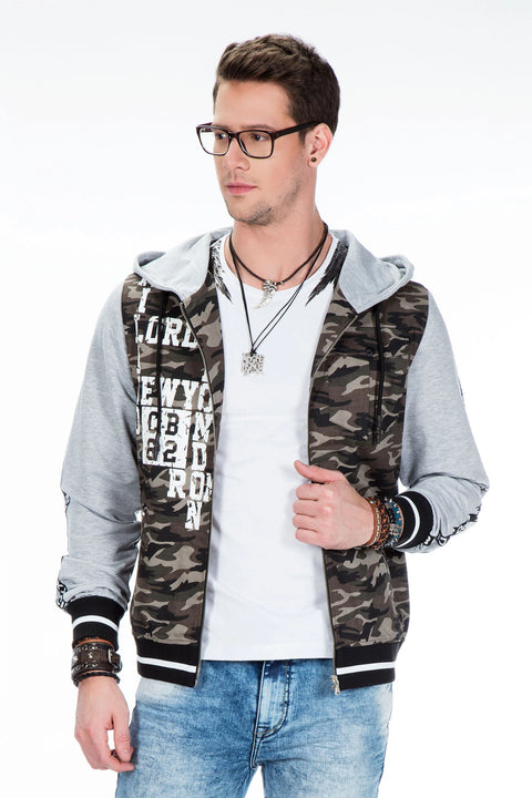 CJ215 Printed Camouflage Men's Sweatshirt