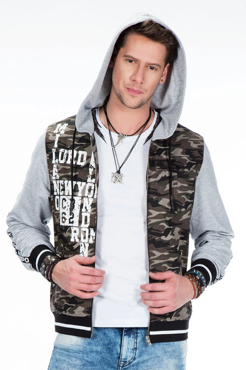 CJ215 Printed Camouflage Men's Sweatshirt