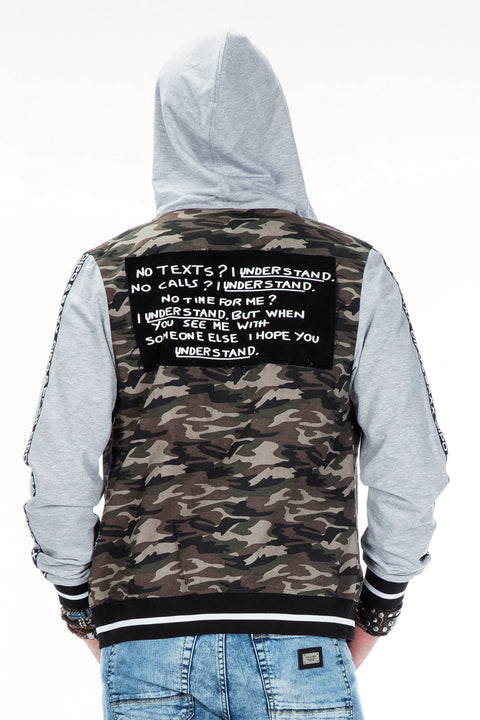 CJ215 Printed Camouflage Men's Sweatshirt