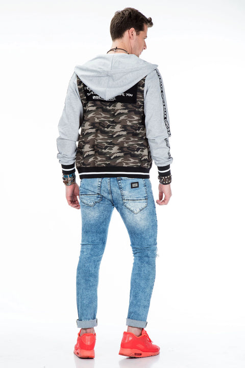 CJ215 Printed Camouflage Men's Sweatshirt