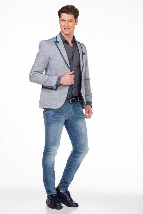 CJ222 Summer Slim Men's Casual Blazer Jacket