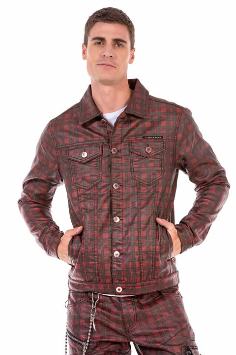 CJ277 Checked Men's Jacket