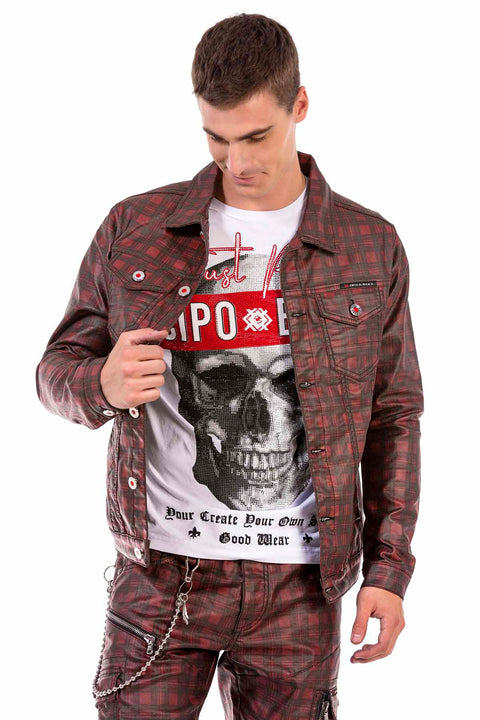 CJ277 Checked Men's Jacket
