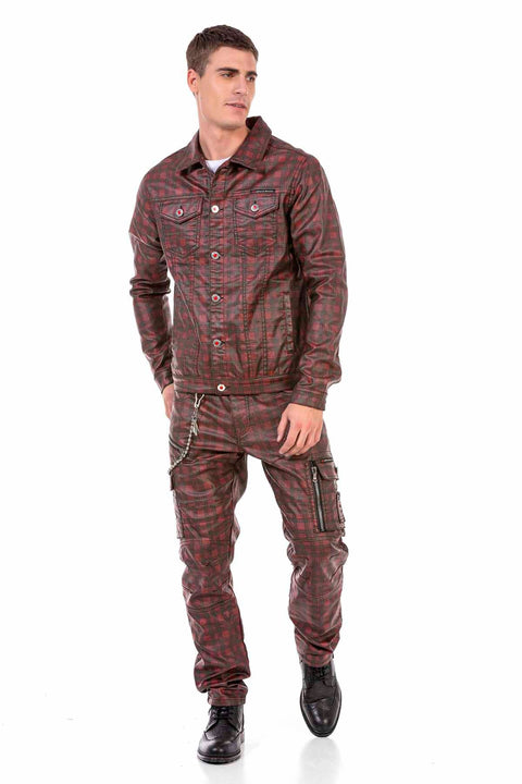CJ277 Checked Men's Jacket