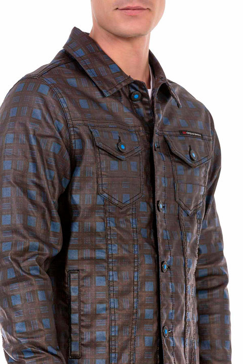 CJ278 Checked Men's Jacket