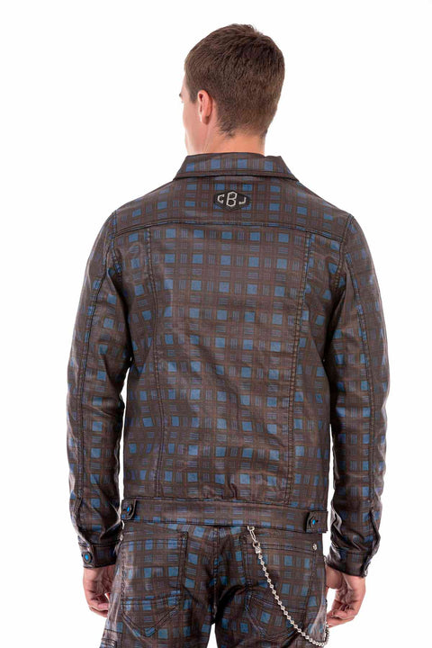 CJ278 Checked Men's Jacket
