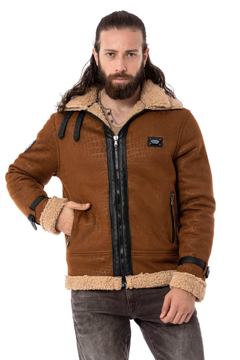CJ286 Furry Suede Jacket