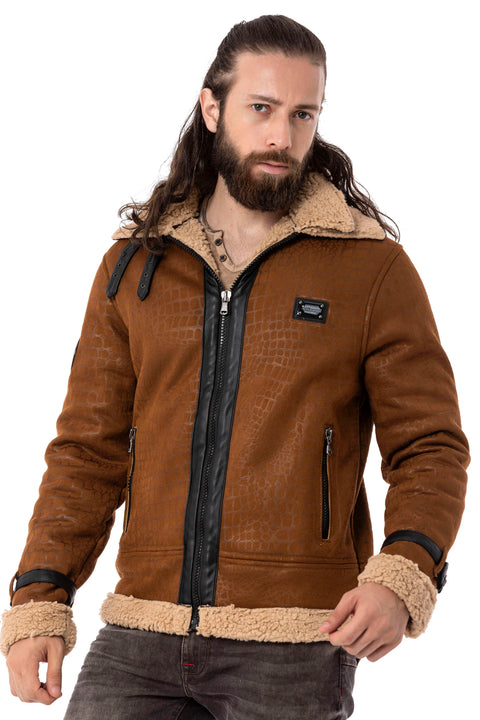 CJ286 Furry Suede Jacket