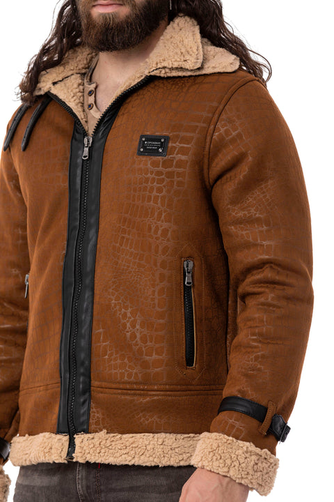 CJ286 Furry Suede Jacket