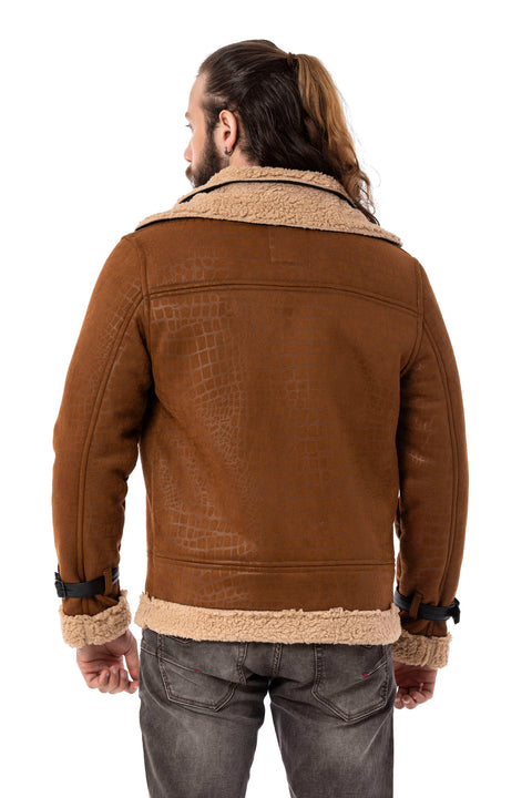 CJ286 Furry Suede Jacket