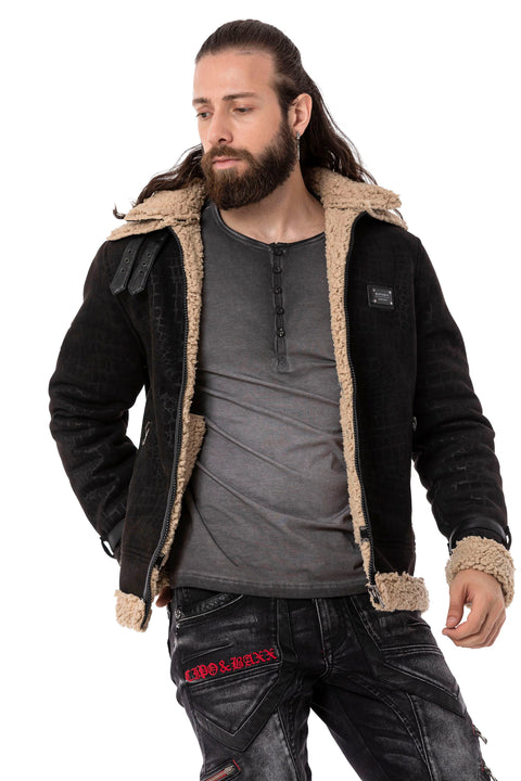 CJ286 Furry Suede Jacket